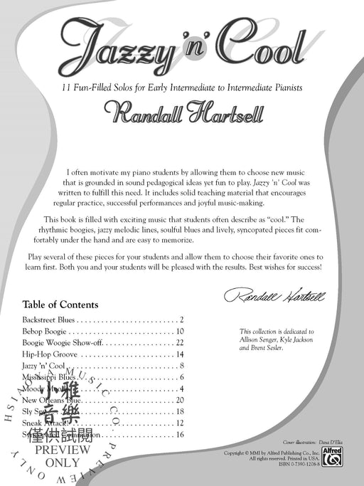 Jazzy 'n' Cool 11 Fun-Filled Solos for Early Intermediate to Intermediate Pianists 獨奏 | 小雅音樂 Hsiaoya Music