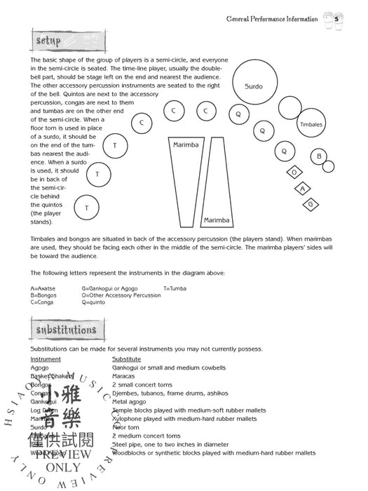 Hand Drumming Ensembles Rhythm Charts for Group Performance 節奏 | 小雅音樂 Hsiaoya Music