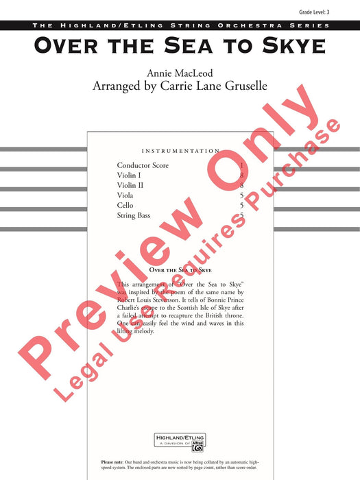 Over the Sea to Skye 總譜 | 小雅音樂 Hsiaoya Music