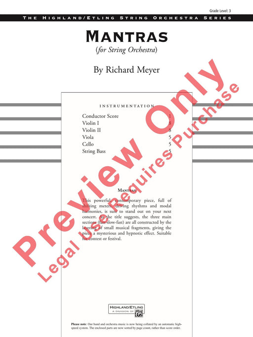 Mantras 總譜 | 小雅音樂 Hsiaoya Music