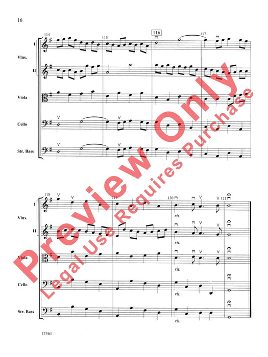 Brandenburg Concerto No. 4 (3rd Movement) 巴赫約翰‧瑟巴斯提安 協奏曲 樂章 總譜 | 小雅音樂 Hsiaoya Music