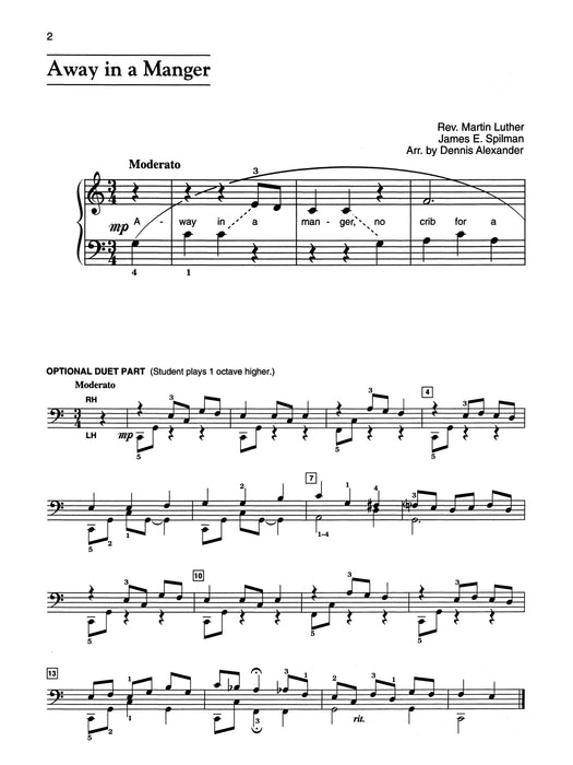 Alfred's Basic Adult All-in-One Course: Merry Christmas Book, Level 1 Easy Solo Arrangements with Optional Duet Accompaniments 獨奏 二重奏 伴奏 | 小雅音樂 Hsiaoya Music
