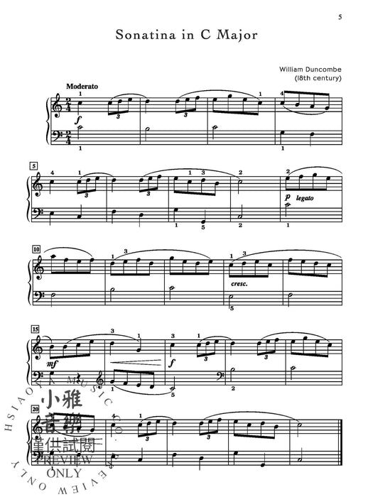 Sonatina Masterworks, Book 1 小奏鳴曲 | 小雅音樂 Hsiaoya Music