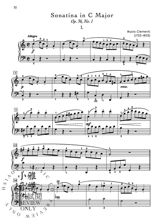 Sonatina Masterworks, Book 1 小奏鳴曲 | 小雅音樂 Hsiaoya Music