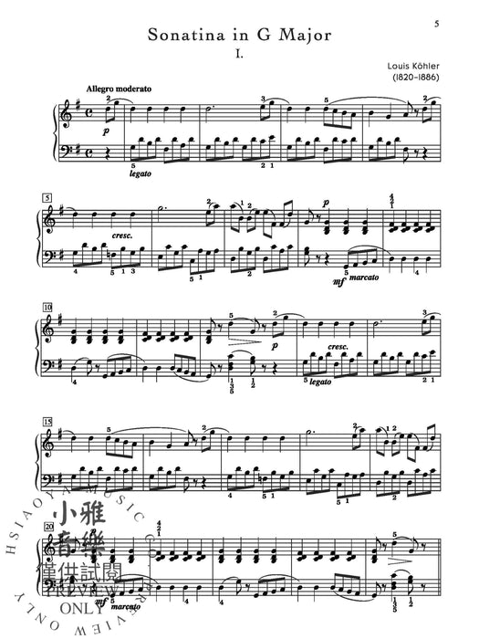 Sonatina Masterworks, Book 2 小奏鳴曲 | 小雅音樂 Hsiaoya Music