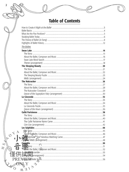 A Night at the Ballet Stories of Great Ballets with Late Elementary to Early Intermediate Piano Arrangements 芭蕾 鋼琴 | 小雅音樂 Hsiaoya Music