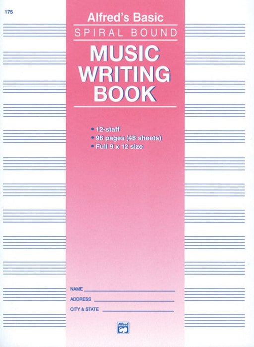 12 Stave Music Writing Book (9" x 12") | 小雅音樂 Hsiaoya Music