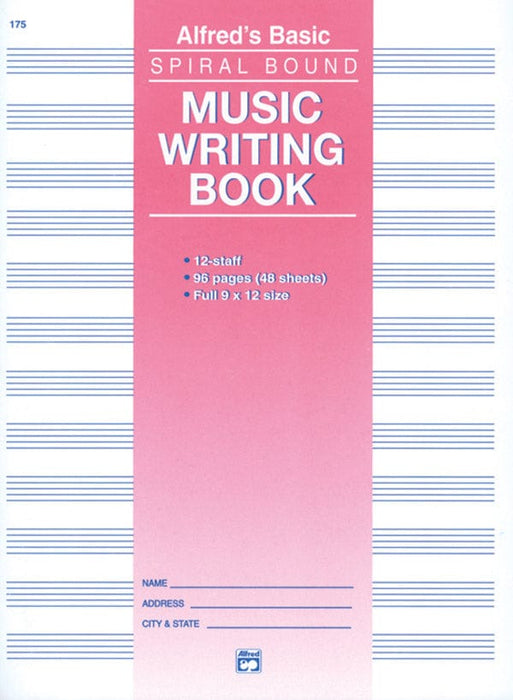 12 Stave Music Writing Book (9" x 12") | 小雅音樂 Hsiaoya Music