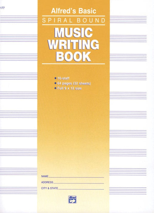 Music Writing Book (9" x 12"), 10-Stave | 小雅音樂 Hsiaoya Music