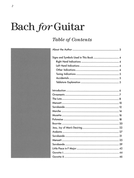 Bach for Guitar: Masters in TAB 吉他 | 小雅音樂 Hsiaoya Music