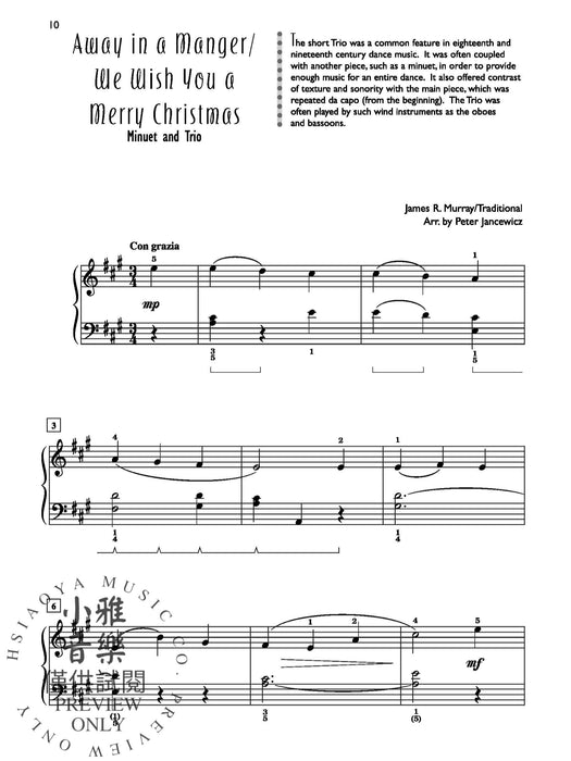 Notebook for Saint Nicholas From Renaissance to Swing -- 15 Intermediate Christmas Carols Written in Forms Used by Great Composers 搖擺樂 耶誕頌歌 | 小雅音樂 Hsiaoya Music