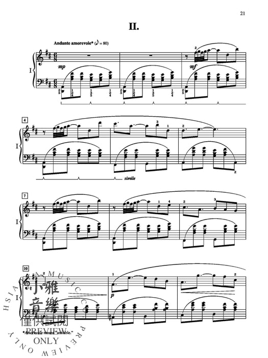 Concertante in G Major In Three Movements for Solo Piano with Piano Accompaniment 複協奏曲 獨奏 鋼琴 伴奏 | 小雅音樂 Hsiaoya Music