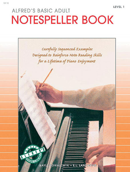 Alfred's Basic Adult Piano Course: Notespeller Book 1 Carefully Sequenced Examples Designed to Reinforce Note Reading Skills for a Lifetime of Piano Enjoyment 鋼琴 模寫曲 音符 鋼琴 | 小雅音樂 Hsiaoya Music