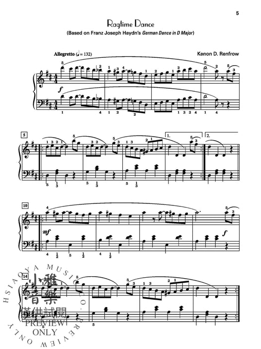 Repertoire and Ragtime, Book 2 繁音拍子 | 小雅音樂 Hsiaoya Music