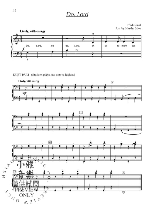 Easy Hymns and Spirituals, Book 1 8 Sacred Arrangements for Early Elementary to Elementary Pianists | 小雅音樂 Hsiaoya Music