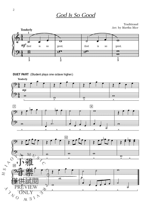Easy Hymns and Spirituals, Book 2 9 Sacred Arrangements for Elementary to Late Elementary Pianists | 小雅音樂 Hsiaoya Music