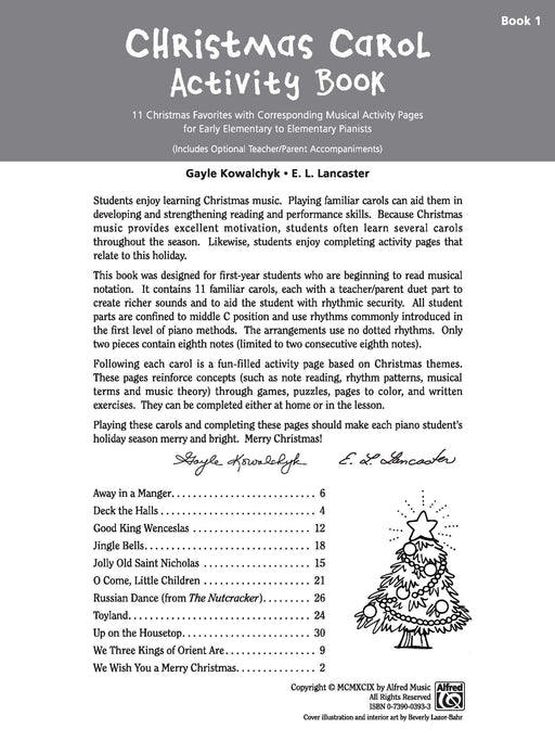 Christmas Carol Activity Book, Book 1 11 Christmas Favorites with Corresponding Musical Activity Pages for Early Elementary to Elementary Pianists 耶誕頌歌 | 小雅音樂 Hsiaoya Music