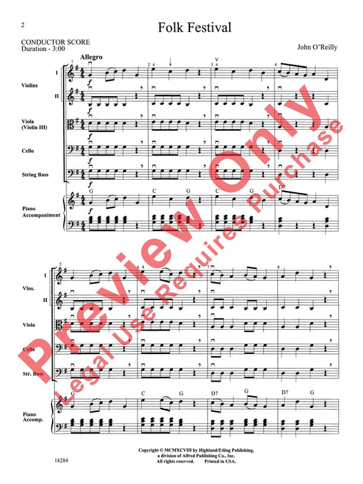 Folk Festival 民謠 總譜 | 小雅音樂 Hsiaoya Music