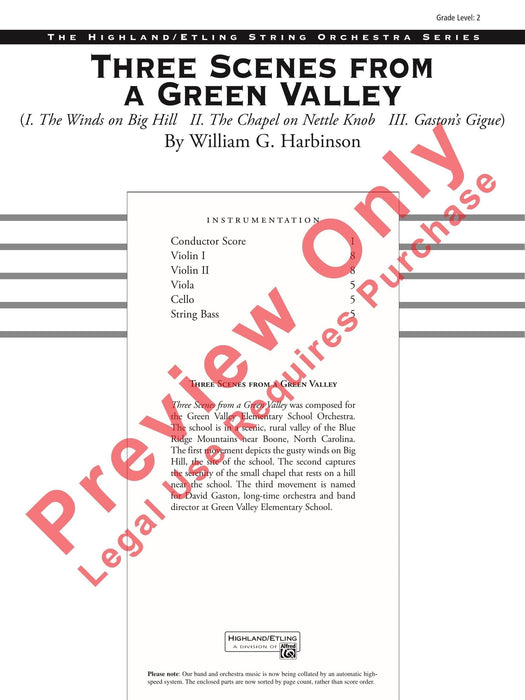 Three Scenes from a Green Valley 總譜 | 小雅音樂 Hsiaoya Music