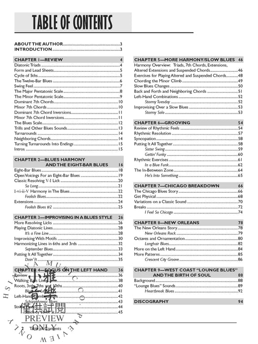 The Complete Blues Keyboard Method: Intermediate Blues Keyboard 鍵盤樂器 鍵盤樂器 | 小雅音樂 Hsiaoya Music