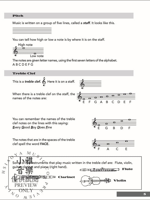 Theory for Young Musicians, Notespeller | 小雅音樂 Hsiaoya Music