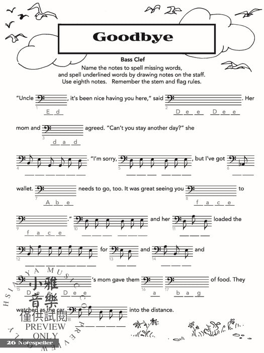 Theory for Young Musicians, Notespeller | 小雅音樂 Hsiaoya Music