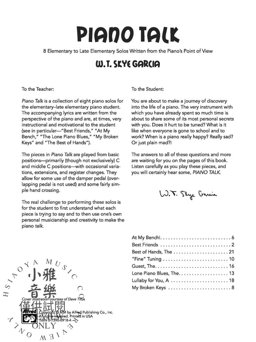 Piano Talk 鋼琴 | 小雅音樂 Hsiaoya Music