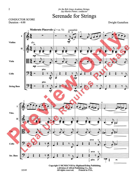 Serenade for Strings 小夜曲 弦樂 總譜 | 小雅音樂 Hsiaoya Music