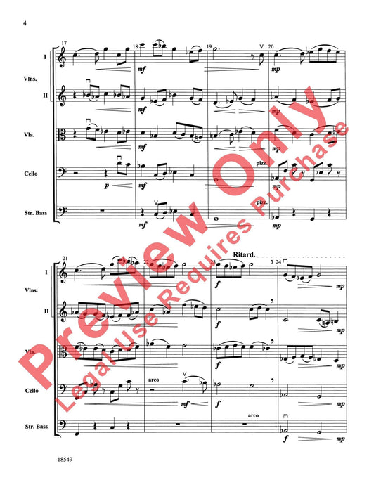 Serenade for Strings 小夜曲 弦樂 總譜 | 小雅音樂 Hsiaoya Music