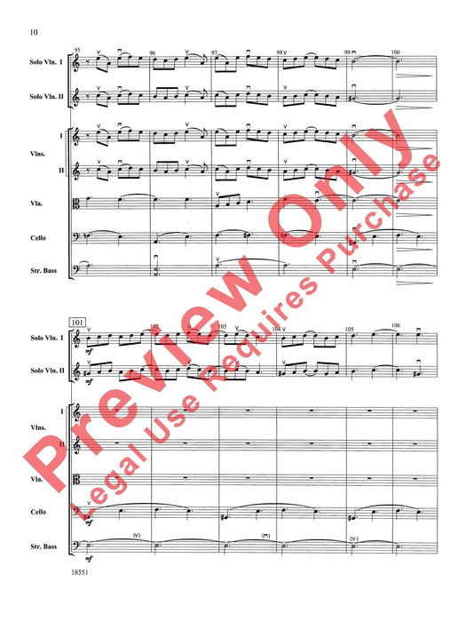 Bailes para Orquesta (For Two Solo Violins and String Orchestra) 獨奏 小提琴 弦樂團 總譜 | 小雅音樂 Hsiaoya Music