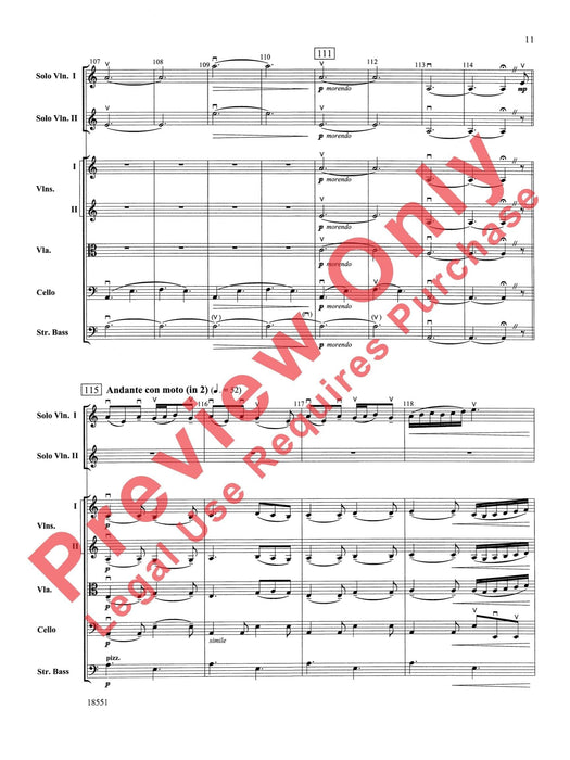 Bailes para Orquesta (For Two Solo Violins and String Orchestra) 獨奏 小提琴 弦樂團 總譜 | 小雅音樂 Hsiaoya Music