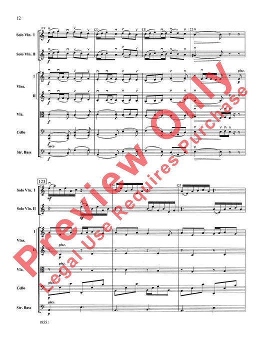 Bailes para Orquesta (For Two Solo Violins and String Orchestra) 獨奏 小提琴 弦樂團 總譜 | 小雅音樂 Hsiaoya Music