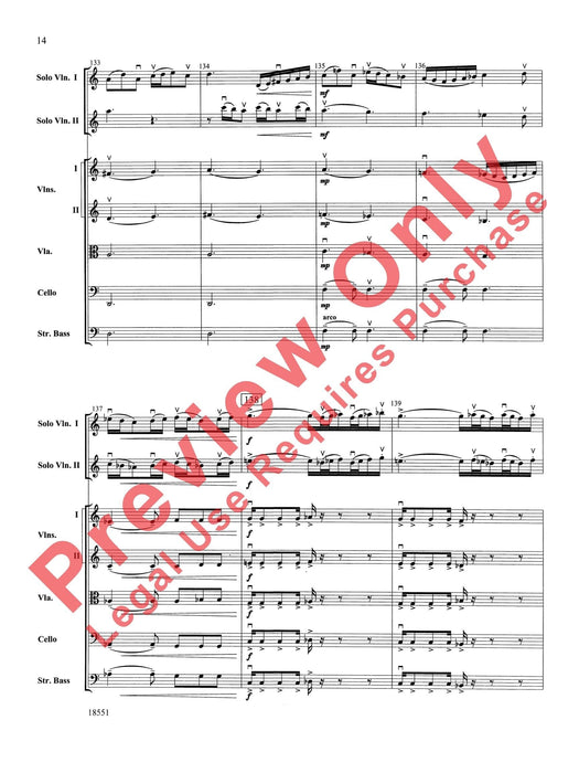 Bailes para Orquesta (For Two Solo Violins and String Orchestra) 獨奏 小提琴 弦樂團 總譜 | 小雅音樂 Hsiaoya Music