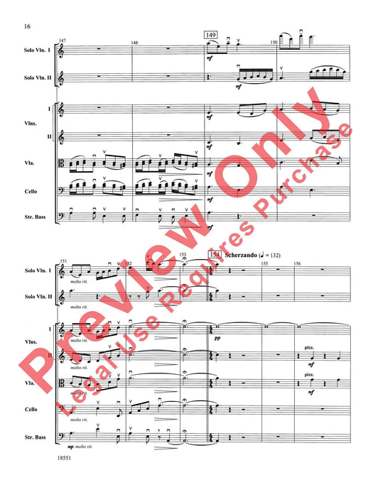 Bailes para Orquesta (For Two Solo Violins and String Orchestra) 獨奏 小提琴 弦樂團 總譜 | 小雅音樂 Hsiaoya Music