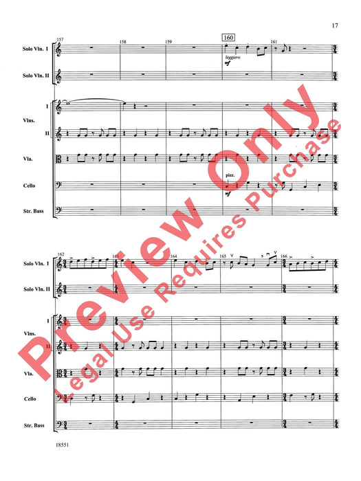 Bailes para Orquesta (For Two Solo Violins and String Orchestra) 獨奏 小提琴 弦樂團 總譜 | 小雅音樂 Hsiaoya Music