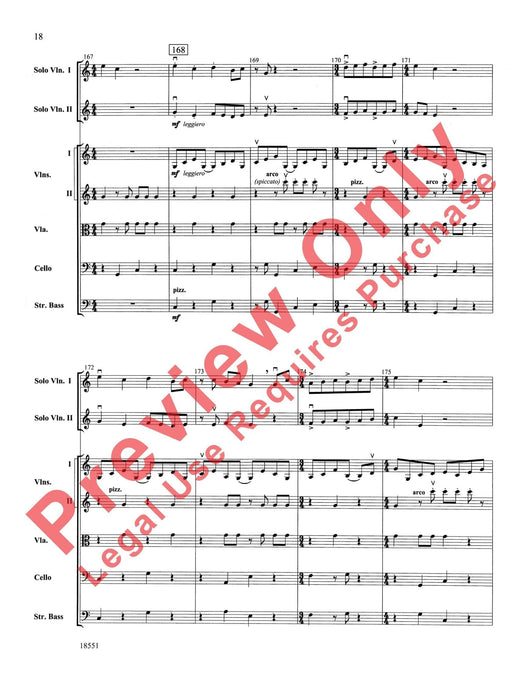 Bailes para Orquesta (For Two Solo Violins and String Orchestra) 獨奏 小提琴 弦樂團 總譜 | 小雅音樂 Hsiaoya Music