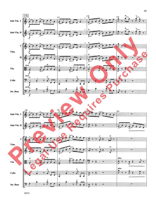 Bailes para Orquesta (For Two Solo Violins and String Orchestra) 獨奏 小提琴 弦樂團 總譜 | 小雅音樂 Hsiaoya Music