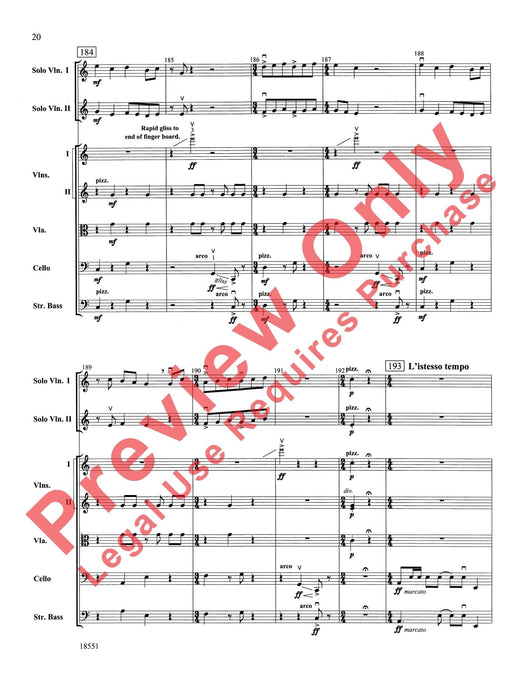 Bailes para Orquesta (For Two Solo Violins and String Orchestra) 獨奏 小提琴 弦樂團 總譜 | 小雅音樂 Hsiaoya Music