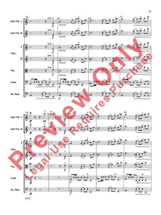 Bailes para Orquesta (For Two Solo Violins and String Orchestra) 獨奏 小提琴 弦樂團 總譜 | 小雅音樂 Hsiaoya Music