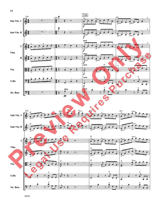 Bailes para Orquesta (For Two Solo Violins and String Orchestra) 獨奏 小提琴 弦樂團 總譜 | 小雅音樂 Hsiaoya Music