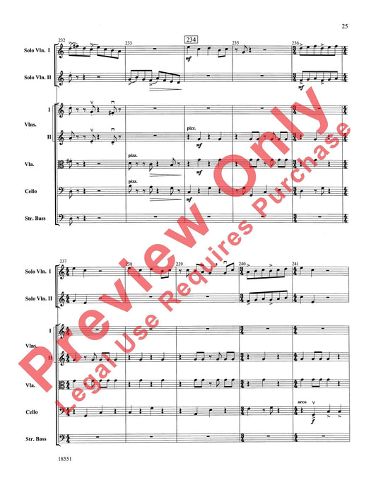 Bailes para Orquesta (For Two Solo Violins and String Orchestra) 獨奏 小提琴 弦樂團 總譜 | 小雅音樂 Hsiaoya Music