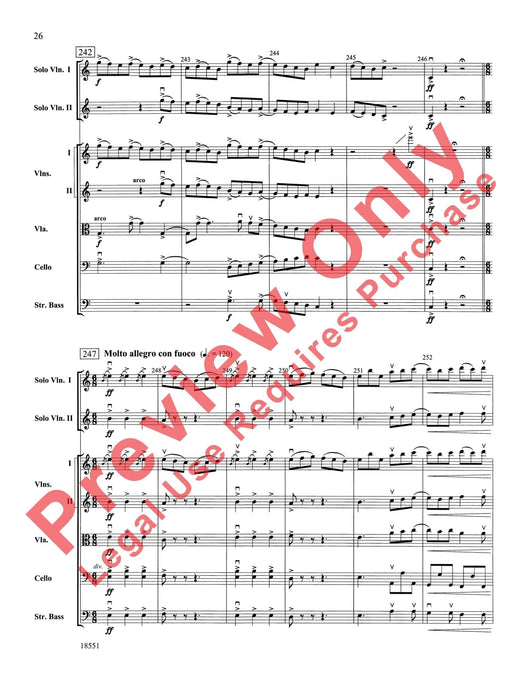 Bailes para Orquesta (For Two Solo Violins and String Orchestra) 獨奏 小提琴 弦樂團 總譜 | 小雅音樂 Hsiaoya Music