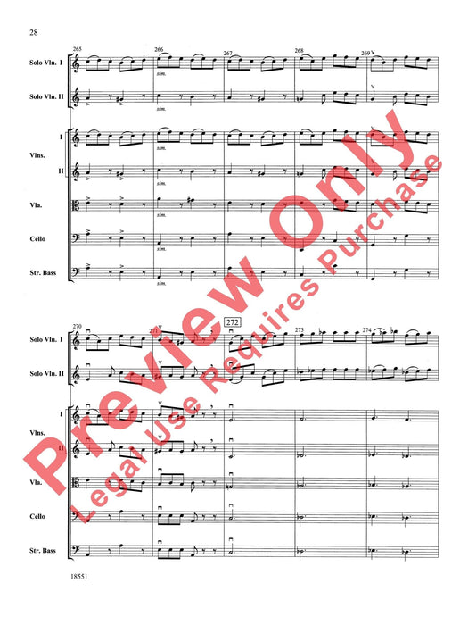 Bailes para Orquesta (For Two Solo Violins and String Orchestra) 獨奏 小提琴 弦樂團 總譜 | 小雅音樂 Hsiaoya Music