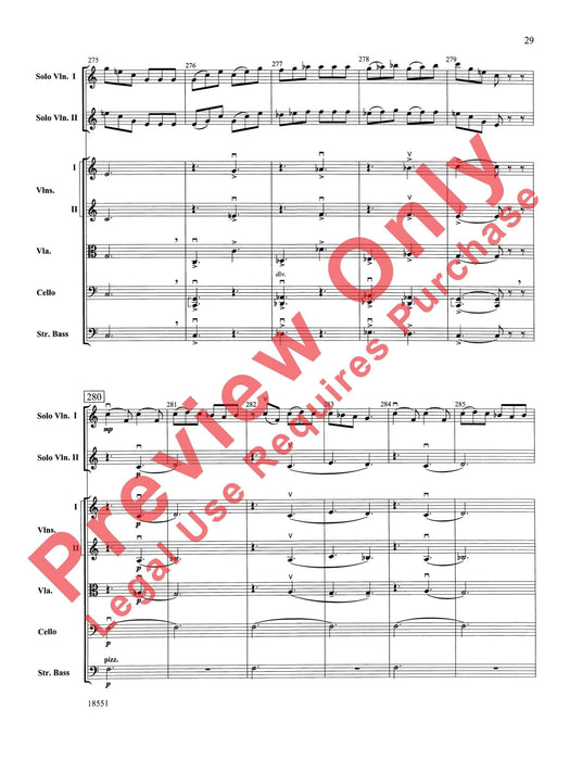 Bailes para Orquesta (For Two Solo Violins and String Orchestra) 獨奏 小提琴 弦樂團 總譜 | 小雅音樂 Hsiaoya Music