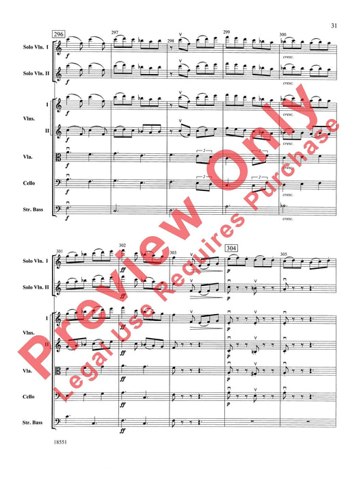 Bailes para Orquesta (For Two Solo Violins and String Orchestra) 獨奏 小提琴 弦樂團 總譜 | 小雅音樂 Hsiaoya Music