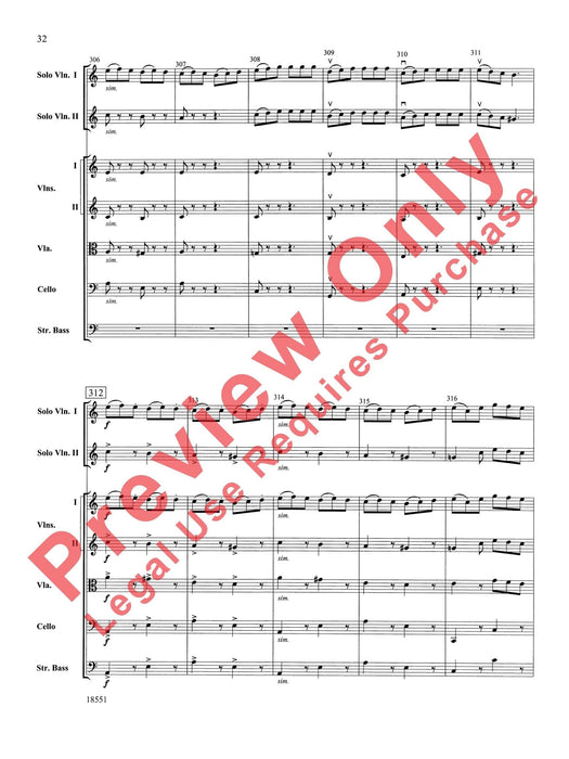 Bailes para Orquesta (For Two Solo Violins and String Orchestra) 獨奏 小提琴 弦樂團 總譜 | 小雅音樂 Hsiaoya Music