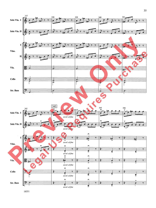 Bailes para Orquesta (For Two Solo Violins and String Orchestra) 獨奏 小提琴 弦樂團 總譜 | 小雅音樂 Hsiaoya Music