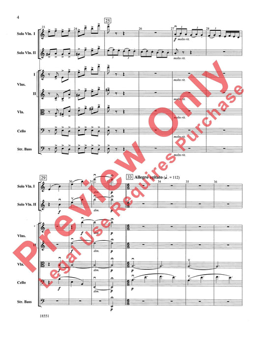 Bailes para Orquesta (For Two Solo Violins and String Orchestra) 獨奏 小提琴 弦樂團 總譜 | 小雅音樂 Hsiaoya Music