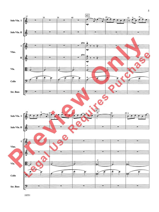 Bailes para Orquesta (For Two Solo Violins and String Orchestra) 獨奏 小提琴 弦樂團 總譜 | 小雅音樂 Hsiaoya Music