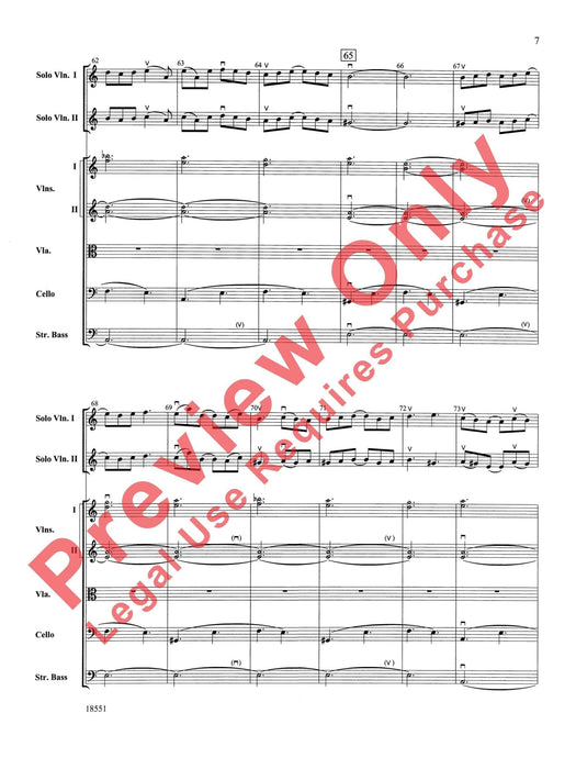 Bailes para Orquesta (For Two Solo Violins and String Orchestra) 獨奏 小提琴 弦樂團 總譜 | 小雅音樂 Hsiaoya Music